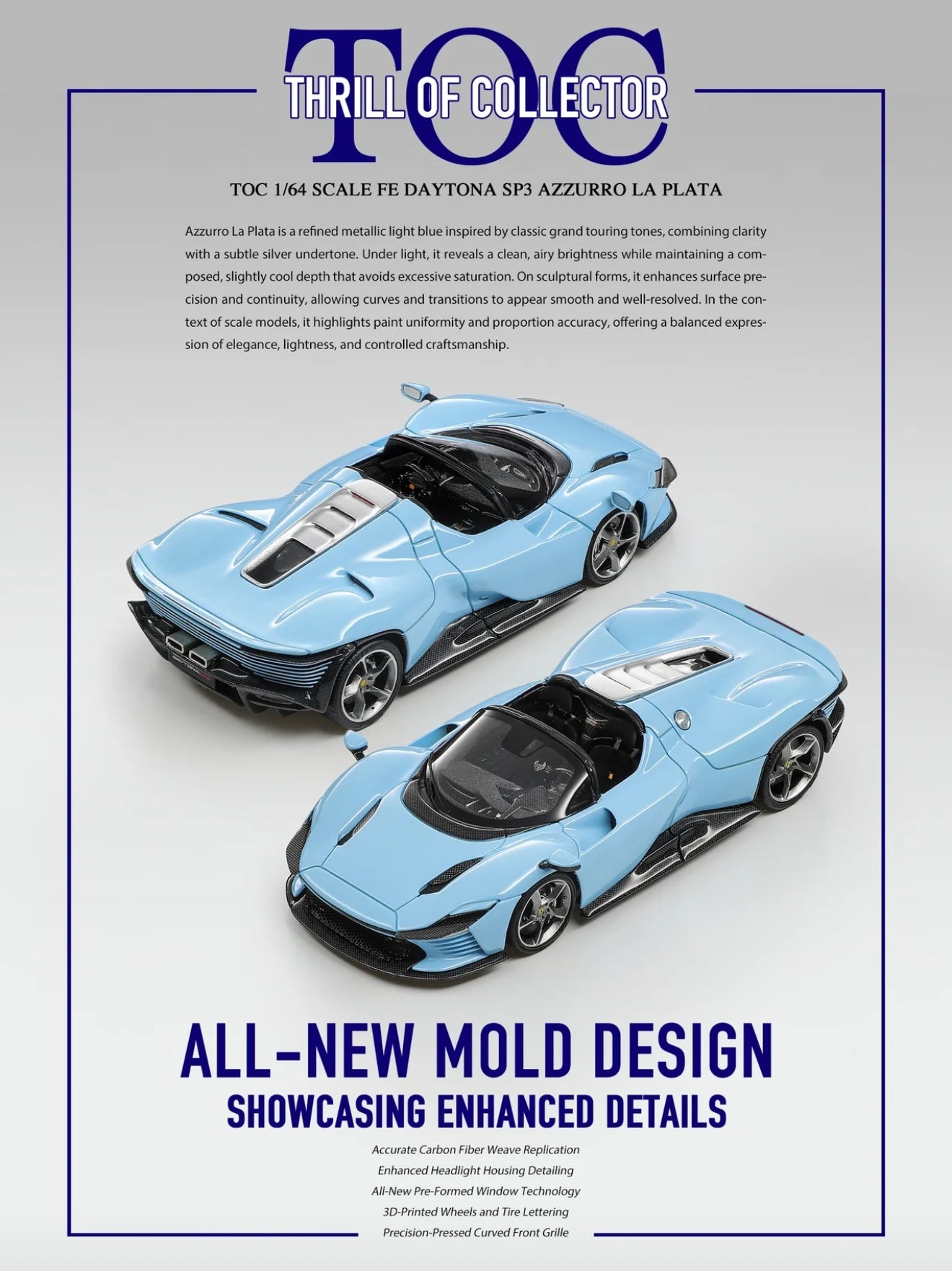 Fuelme&TOC 1/64 SCALE FE NAYTONA SP3 RESIN MODEL