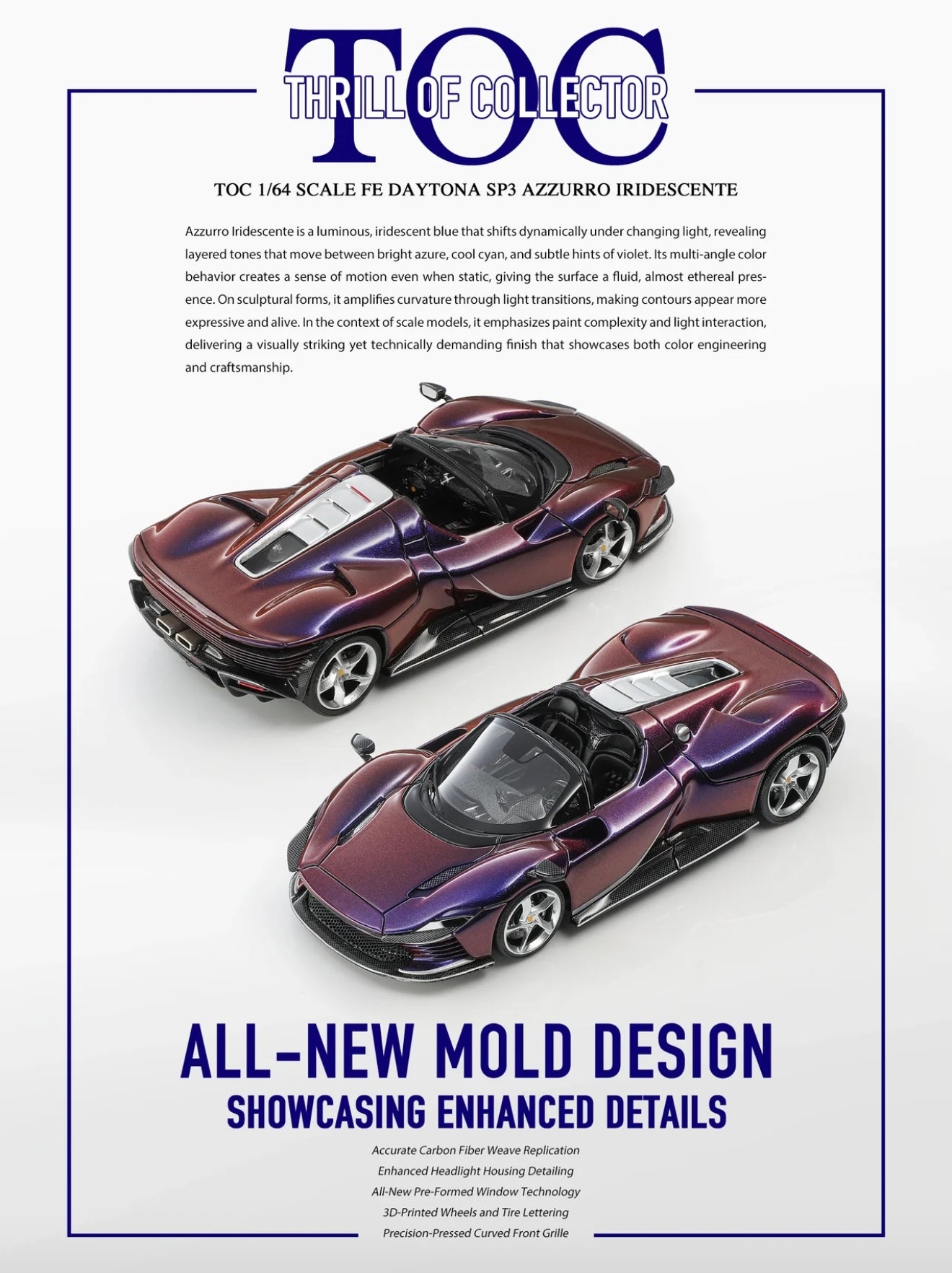 Fuelme&TOC 1/64 SCALE FE NAYTONA SP3 RESIN MODEL