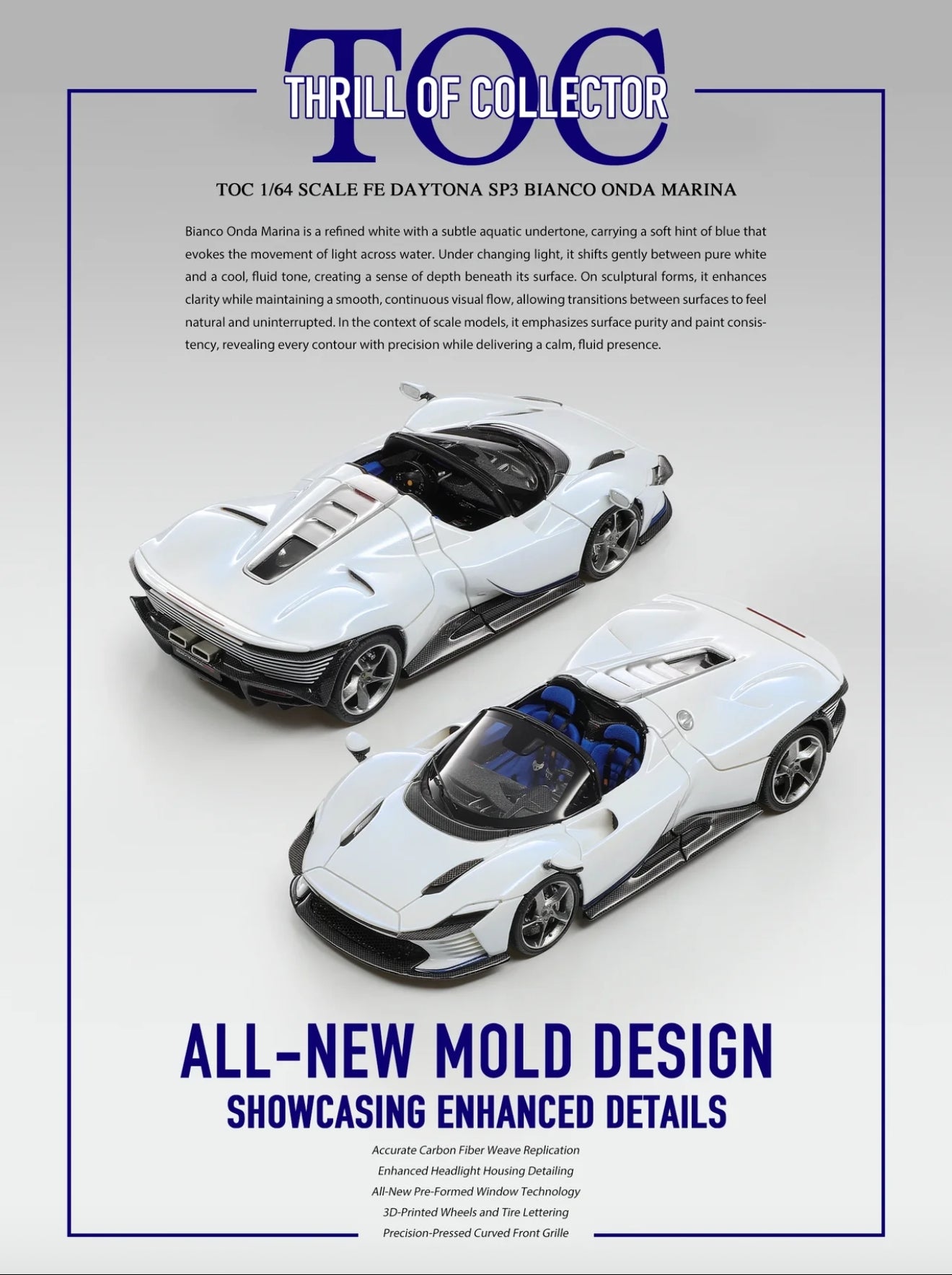 Fuelme&TOC 1/64 SCALE FE NAYTONA SP3 RESIN MODEL